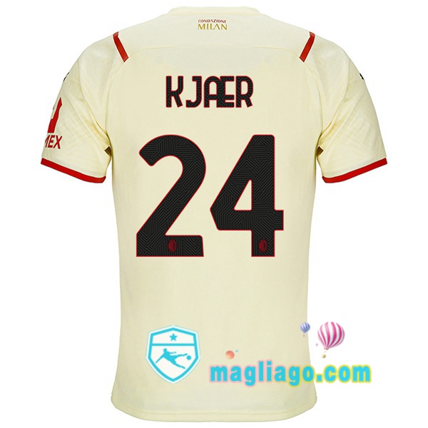 Magliago - Passione Maglie Thai Affidabili Basso Costo Online Shop | Maglia AC Milan (KJÆR 24) Uomo Seconda 2021/2022