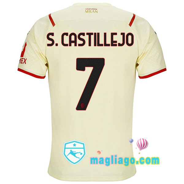 Magliago - Passione Maglie Thai Affidabili Basso Costo Online Shop | Maglia AC Milan (S. CASTILLEJO 7) Uomo Seconda 2021/2022