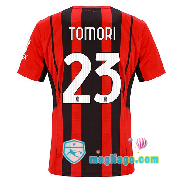 Magliago - Passione Maglie Thai Affidabili Basso Costo Online Shop | Maglia AC Milan (TOMORI 23) Uomo Prima 2021/2022