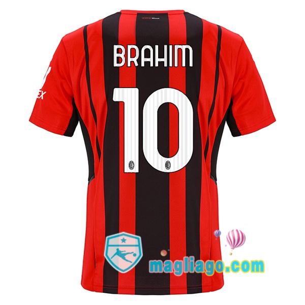 Magliago - Passione Maglie Thai Affidabili Basso Costo Online Shop | Maglia AC Milan (BRAHIM 10) Uomo Prima 2021/2022