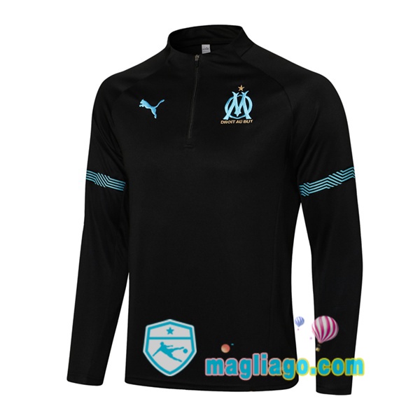 Magliago - Passione Maglie Thai Affidabili Basso Costo Online Shop | Felpa Calcio Marsiglia OM Nero 2021/2022