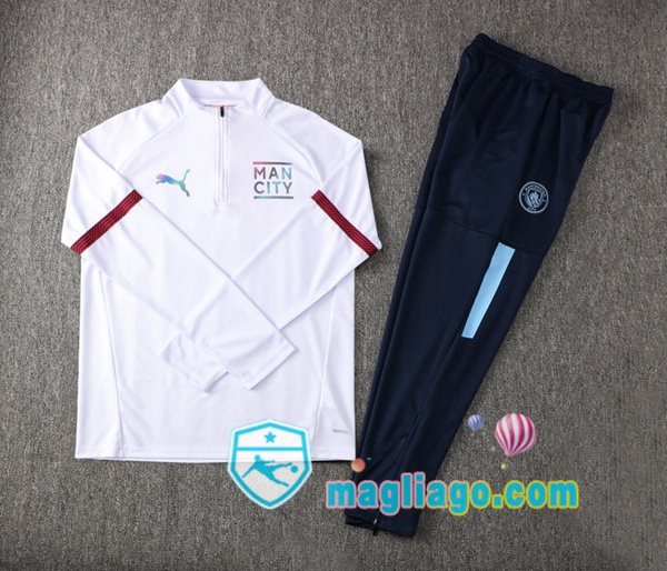 Tuta da Allenamento Manchester City Bianco 2021/2022