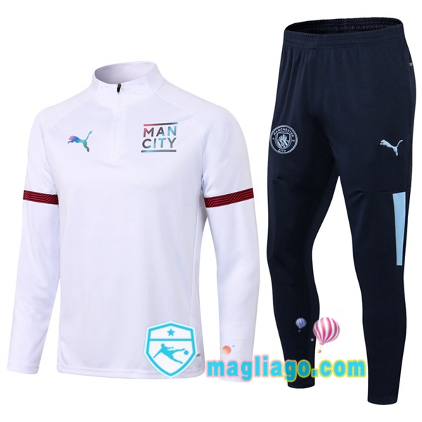 Tuta da Allenamento Manchester City Bianco 2021/2022