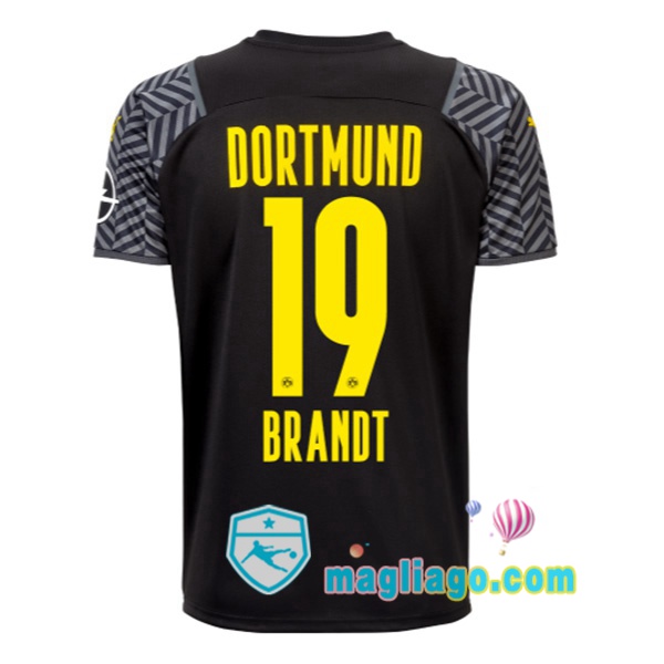 Magliago - Passione Maglie Thai Affidabili Basso Costo Online Shop | Maglia Dortmund BVB (Brandt 19) Uomo Seconda 2021/2022