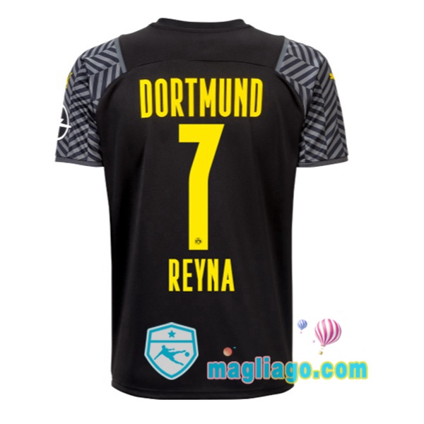 Magliago - Passione Maglie Thai Affidabili Basso Costo Online Shop | Maglia Dortmund BVB (Reyna 7) Uomo Seconda 2021/2022