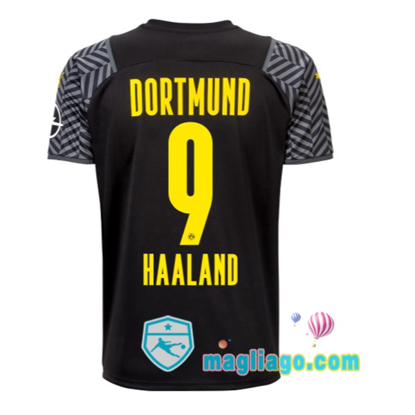 Magliago - Passione Maglie Thai Affidabili Basso Costo Online Shop | Maglia Dortmund BVB (Haaland 9) Uomo Seconda 2021/2022