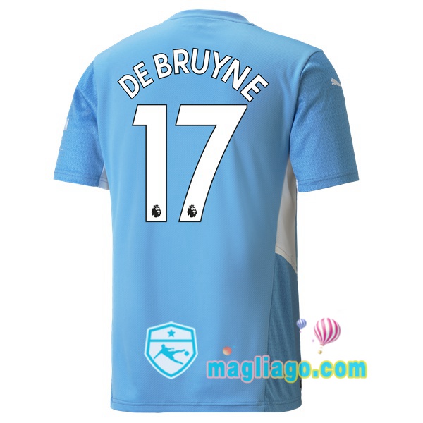 Magliago - Passione Maglie Thai Affidabili Basso Costo Online Shop | Maglia Manchester City (DE BRUYNE 17) Uomo Prima 2021/2022