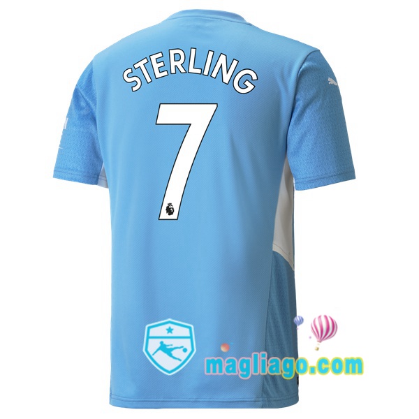 Magliago - Passione Maglie Thai Affidabili Basso Costo Online Shop | Maglia Manchester City (STERLING 7) Uomo Prima 2021/2022