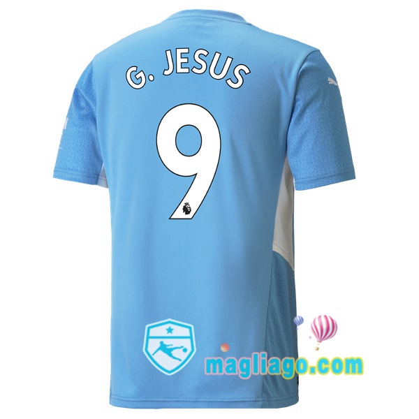 Magliago - Passione Maglie Thai Affidabili Basso Costo Online Shop | Maglia Manchester City (G.JESUS 9) Uomo Prima 2021/2022