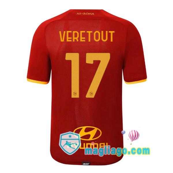 Magliago - Passione Maglie Thai Affidabili Basso Costo Online Shop | Maglia AS Roma (VERETOUT 17) Uomo Prima 2021/2022
