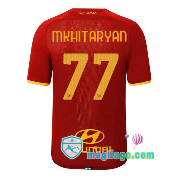 Magliago - Passione Maglie Thai Affidabili Basso Costo Online Shop | Maglia AS Roma (MKHITARYAN 77) Uomo Prima 2021/2022