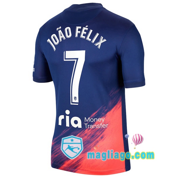 Magliago - Passione Maglie Thai Affidabili Basso Costo Online Shop | Maglia Atletico Madrid (João Félix 7) Uomo Seconda 2021/2022