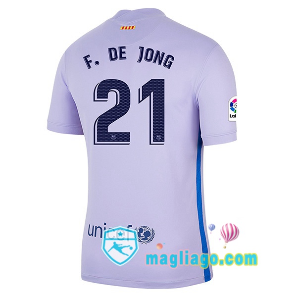 Magliago - Passione Maglie Thai Affidabili Basso Costo Online Shop | Maglia FC Barcellona (F. DE JONG 21) Bambino Uomo Seconda 2021/2022