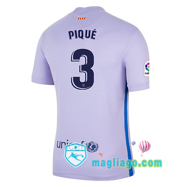 Magliago - Passione Maglie Thai Affidabili Basso Costo Online Shop | Maglia FC Barcellona (PIQUÉ 3) Bambino Uomo Seconda 2021/2022