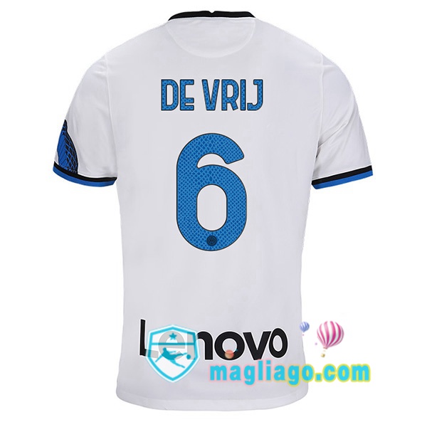 Magliago - Passione Maglie Thai Affidabili Basso Costo Online Shop | Maglia Inter Milan (DE VRIJ 6) Uomo Seconda 2021/2022
