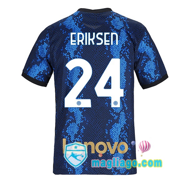 Magliago - Passione Maglie Thai Affidabili Basso Costo Online Shop | Maglia Inter Milan (ERIKSEN 24) Uomo Prima 2021/2022