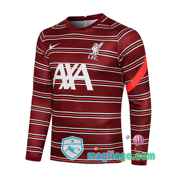Magliago - Passione Maglie Thai Affidabili Basso Costo Online Shop | Felpa Calcio FC Liverpool Rosso 2021/2022
