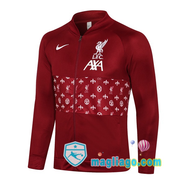 Magliago - Passione Maglie Thai Affidabili Basso Costo Online Shop | Giacca Calcio FC Liverpool Rosso 2021/2022