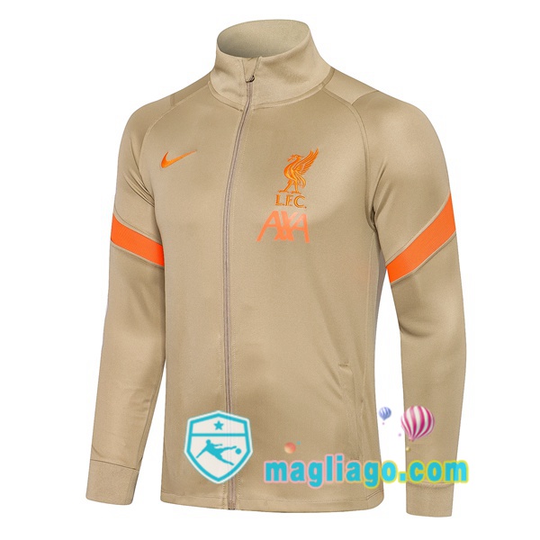 Magliago - Passione Maglie Thai Affidabili Basso Costo Online Shop | Giacca Calcio FC Liverpool Giallo 2021/2022
