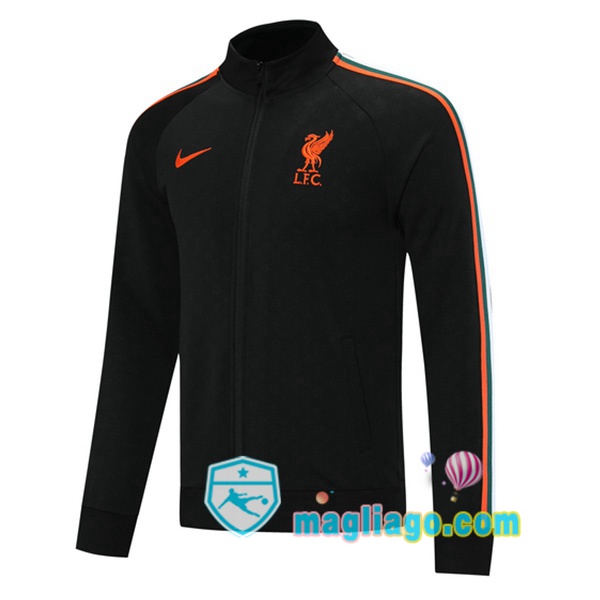 Magliago - Passione Maglie Thai Affidabili Basso Costo Online Shop | Giacca Calcio FC Liverpool Nero 2021/2022