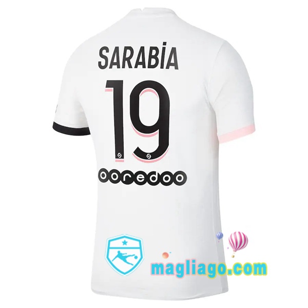 Magliago - Passione Maglie Thai Affidabili Basso Costo Online Shop | Maglia Jordan Paris PSG (Sarabia 19) Uomo Seconda 2021/2022