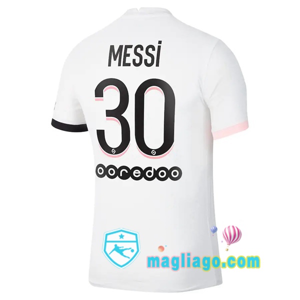 Magliago - Passione Maglie Thai Affidabili Basso Costo Online Shop | Maglia Jordan Paris PSG (Messi 30) Uomo Seconda 2021/2022