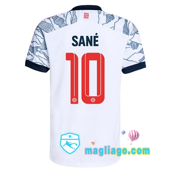 Magliago - Passione Maglie Thai Affidabili Basso Costo Online Shop | Maglia Bayern Monaco (Sané 10) Uomo Terza 2021/2022