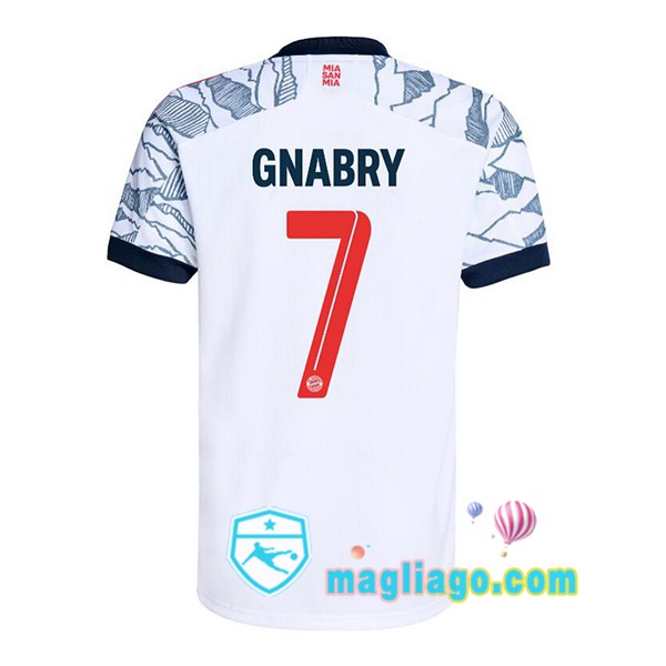 Magliago - Passione Maglie Thai Affidabili Basso Costo Online Shop | Maglia Bayern Monaco (Gnabry 7) Uomo Terza 2021/2022