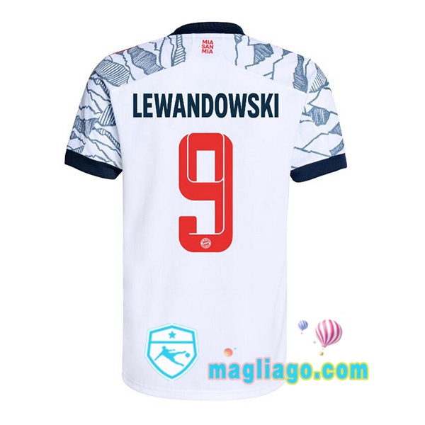 Magliago - Passione Maglie Thai Affidabili Basso Costo Online Shop | Maglia Bayern Monaco (Lewandowski 9) Uomo Terza 2021/2022