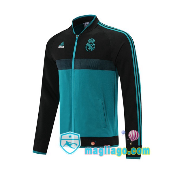 Magliago - Passione Maglie Thai Affidabili Basso Costo Online Shop | Giacca Calcio Real Madrid Blu Nero 2021/2022