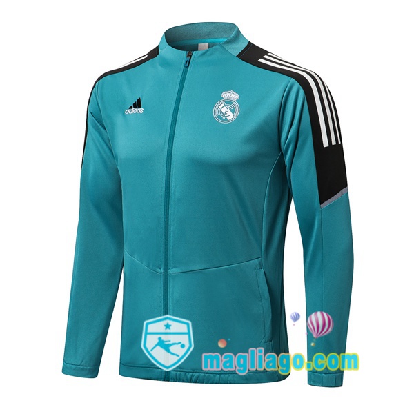 Magliago - Passione Maglie Thai Affidabili Basso Costo Online Shop | Giacca Calcio Real Madrid Blu 2021/2022
