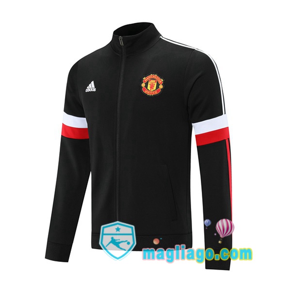 Magliago - Passione Maglie Thai Affidabili Basso Costo Online Shop | Giacca Calcio Manchester United Nero 2021/2022