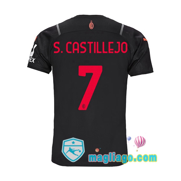 Magliago - Passione Maglie Thai Affidabili Basso Costo Online Shop | Maglia AC Milan (S. CASTILLEJO 7) Uomo Terza 2021/2022