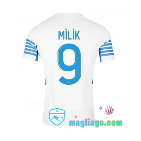 Magliago - Passione Maglie Thai Affidabili Basso Costo Online Shop | Maglia Marsiglia OM (MILIK 9) Uomo Prima 2021/2022
