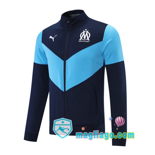 Magliago - Passione Maglie Thai Affidabili Basso Costo Online Shop | Giacca Calcio Marsiglia OM Blu Royal 2021/2022
