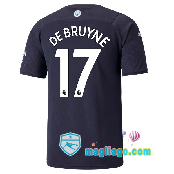 Magliago - Passione Maglie Thai Affidabili Basso Costo Online Shop | Maglia Manchester City (DE BRUYNE 17) Uomo Terza 2021/2022