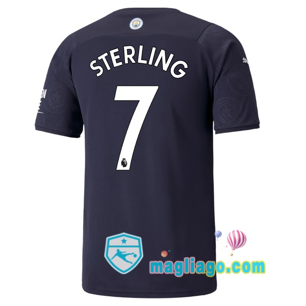 Magliago - Passione Maglie Thai Affidabili Basso Costo Online Shop | Maglia Manchester City (STERLING 7) Uomo Terza 2021/2022