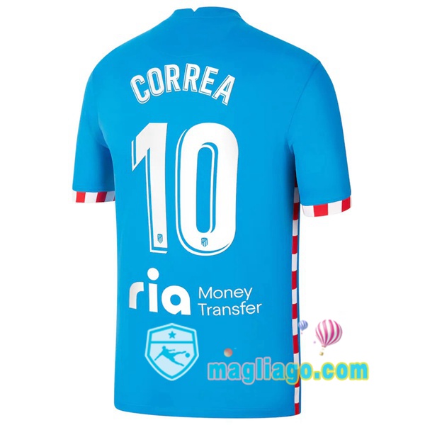 Magliago - Passione Maglie Thai Affidabili Basso Costo Online Shop | Maglia Atletico Madrid (Correa 10) Uomo Terza 2021/2022