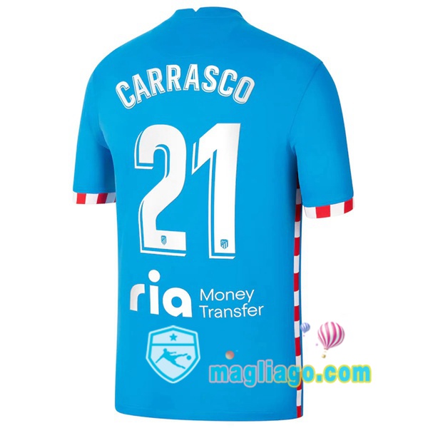 Magliago - Passione Maglie Thai Affidabili Basso Costo Online Shop | Maglia Atletico Madrid (Carrasco 21) Uomo Terza 2021/2022