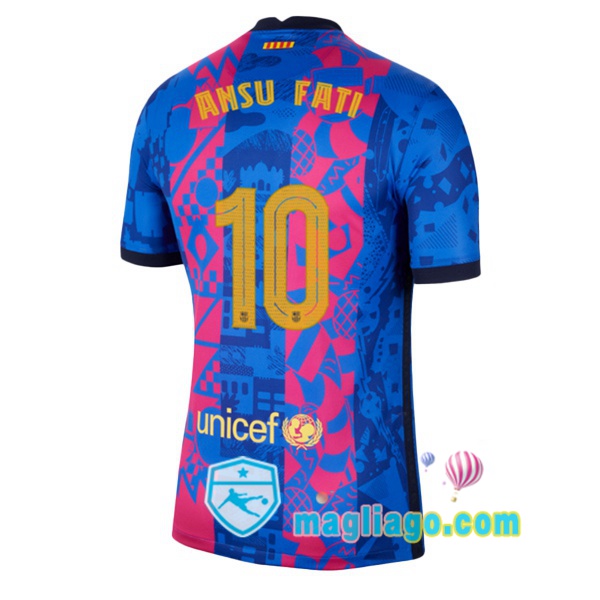 Magliago - Passione Maglie Thai Affidabili Basso Costo Online Shop | Maglia FC Barcellona (Ansu Fati 10) Uomo Terza 2021/2022