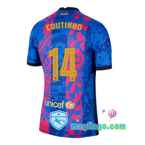 Magliago - Passione Maglie Thai Affidabili Basso Costo Online Shop | Maglia FC Barcellona (Coutinho 14) Uomo Terza 2021/2022