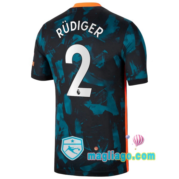 Magliago - Passione Maglie Thai Affidabili Basso Costo Online Shop | Maglia FC Chelsea (RÜDIGER 2) Uomo Terza 2021/2022