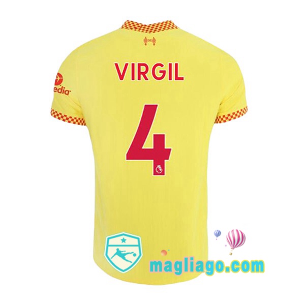 Magliago - Passione Maglie Thai Affidabili Basso Costo Online Shop | Maglia FC Liverpool (VIRGIL 4) Uomo Terza 2021/2022
