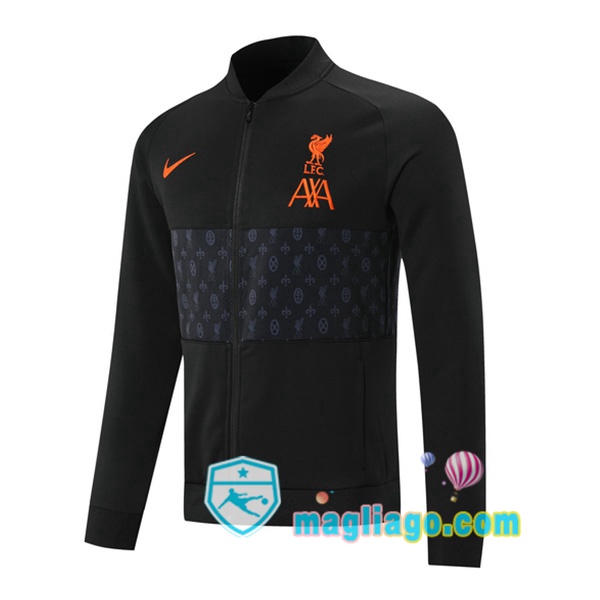 Magliago - Passione Maglie Thai Affidabili Basso Costo Online Shop | Giacca Calcio FC Liverpool Nero 2021/2022
