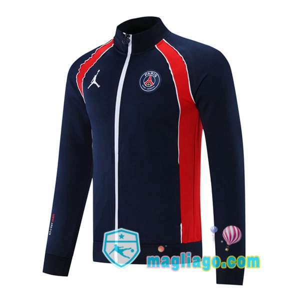 Magliago - Passione Maglie Thai Affidabili Basso Costo Online Shop | Giacca Calcio JORDAN Paris PSG Blu Royal 2021/2022
