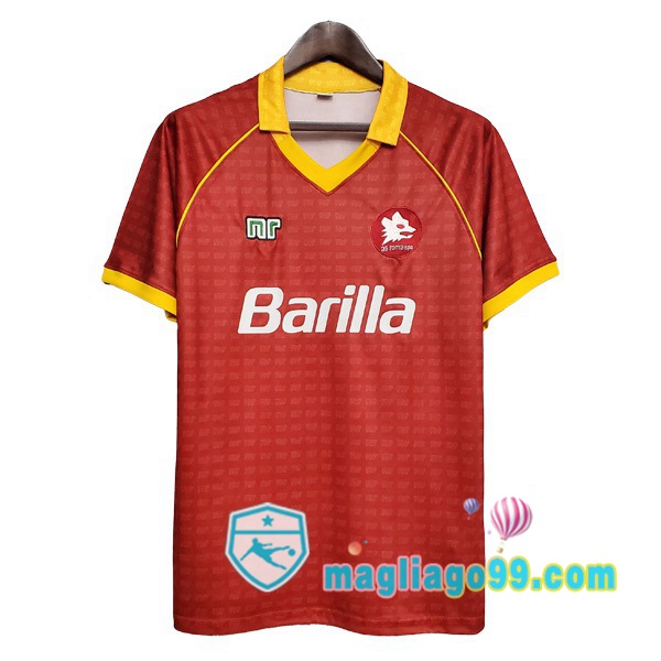 Magliago - Passione Maglie Thai Affidabili Basso Costo Online Shop | 1990-1991 AS Roma Prima Retro Maglia Storica Rosso