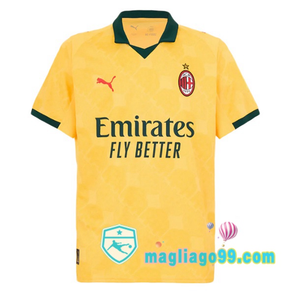 Magliago - Passione Maglie Thai Affidabili Basso Costo Online Shop | Maglia AC Milan Terza Giallo 2025/2026