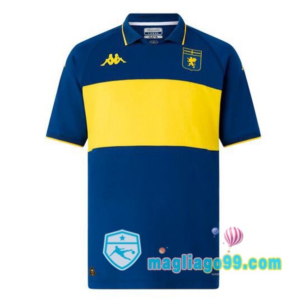 Magliago - Passione Maglie Thai Affidabili Basso Costo Online Shop | Maglia Genoa CFC Quattro Blu Giallo 2024/2025