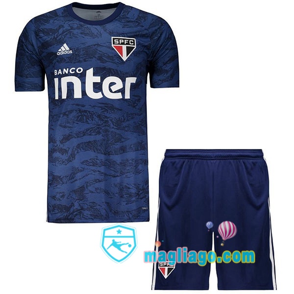 Magliago - Passione Maglie Thai Affidabili Basso Costo Online Shop | Maglia Sao Paulo FC Bambino Portiere Blu 2019/2020