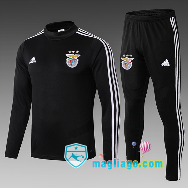 Magliago - Passione Maglie Thai Affidabili Basso Costo Online Shop | Tuta da Allenamento Benfica Bambino Nero 2019/2020